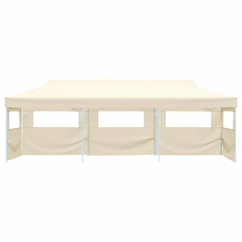 Vouwtent Pop-Up Met 5 Zijwanden 3X9 M Crème