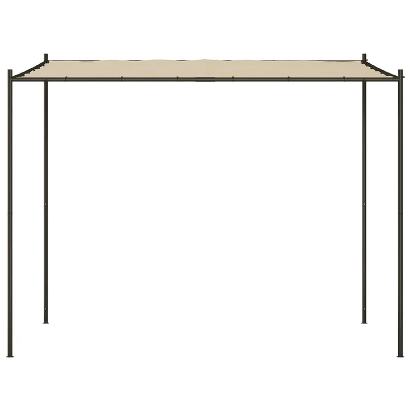 Prieel 3X3 M 180 G/M² Stof En Staal Beige