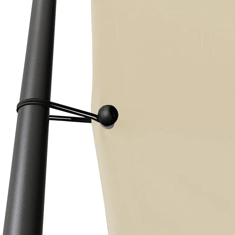 Prieel 3X3 M 180 G/M² Stof En Staal Beige