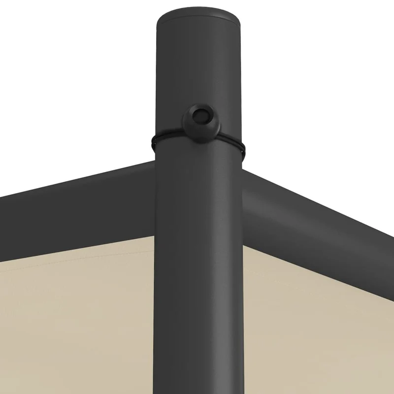 Prieel 3X3 M 180 G/M² Stof En Staal Beige