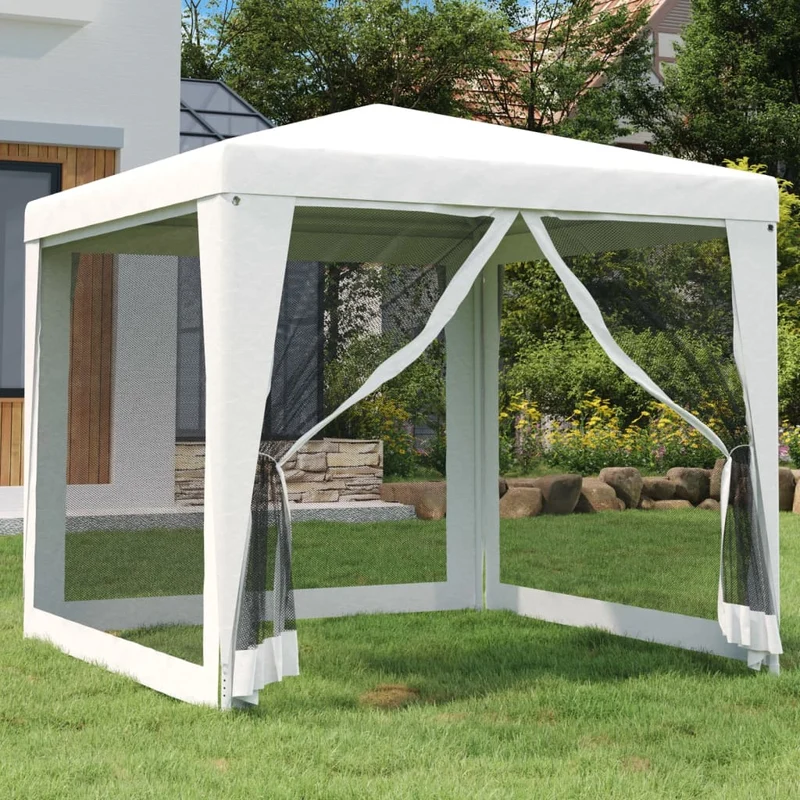 Partytent Met 4 Mesh Zijwanden 2,5X2,5 M