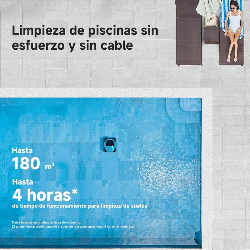 Dreame – Z1 Robot Limpiafondos de piscina de batería sin cable