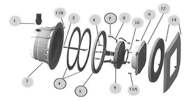 PROJETOR DESIGN WELTICO HAYWARD - recambios
