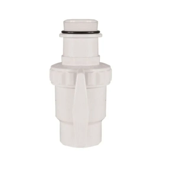Vanne piscine Ubbink 1/4 de tour compatible avec les skimmers à bouche large et étroite
