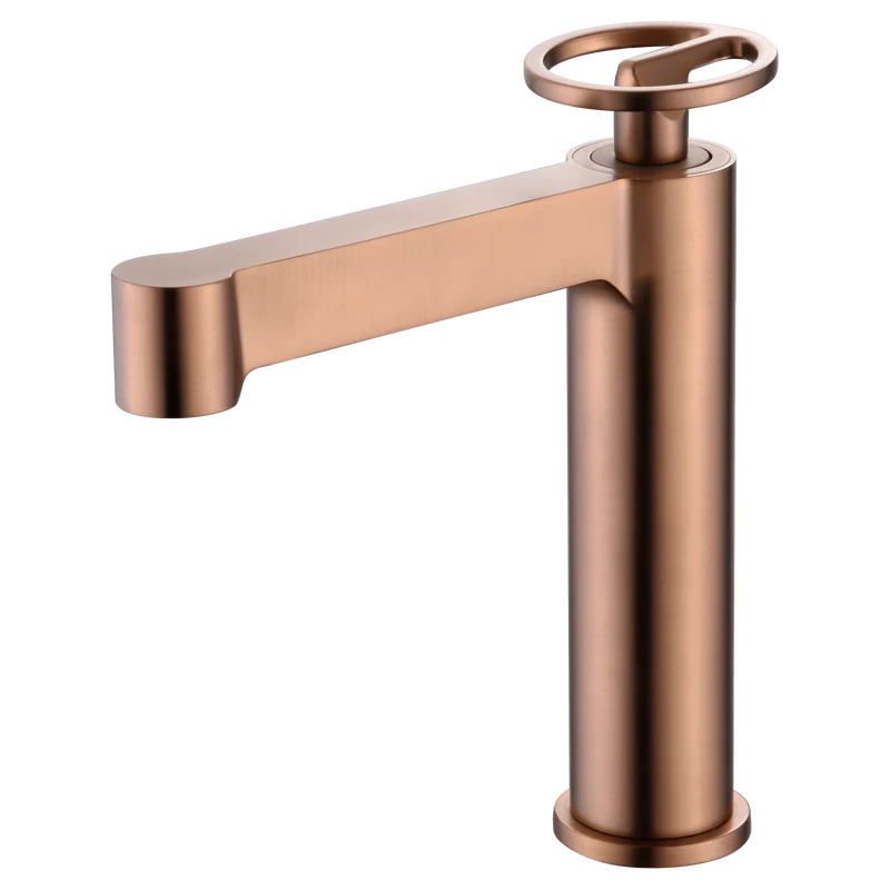 Imex – Olimpo grifo monomando de lavabo oro rosa cepillado