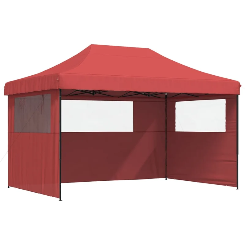 Partytent 440 X 292 X 315 Cm Bordeaux Met Zwarte Frame