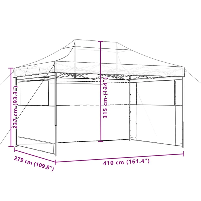 Partytent Inklapbaar Pop-Up