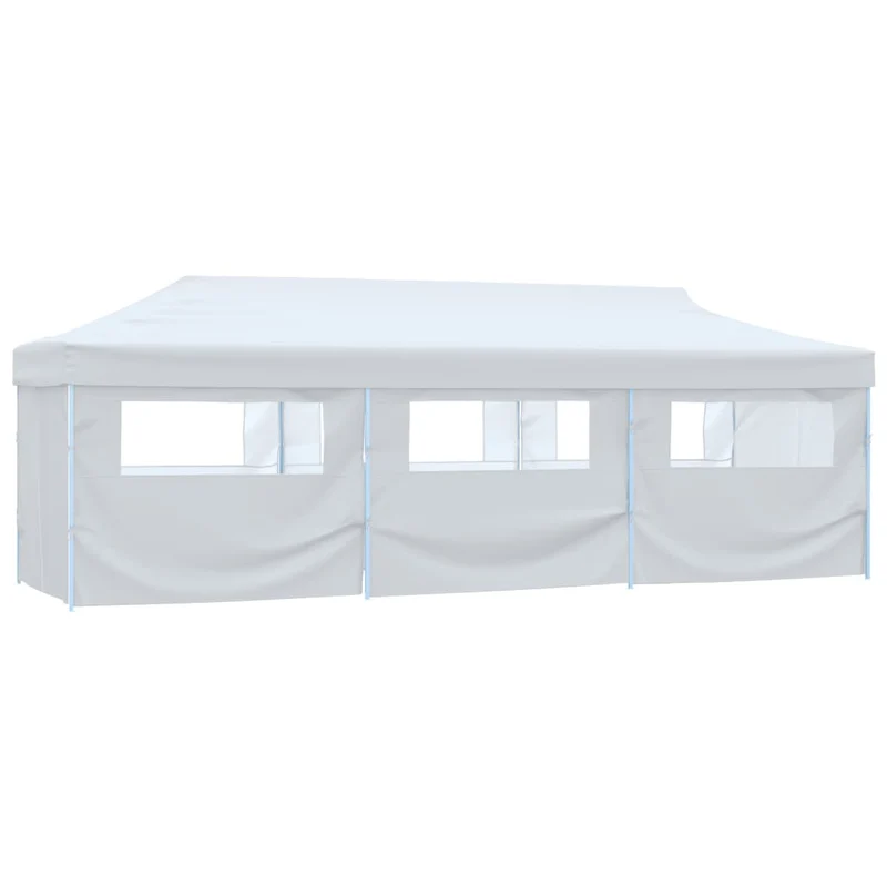 Partytent Pop-Up Met 8 Zijwanden 3X9 M Wit
