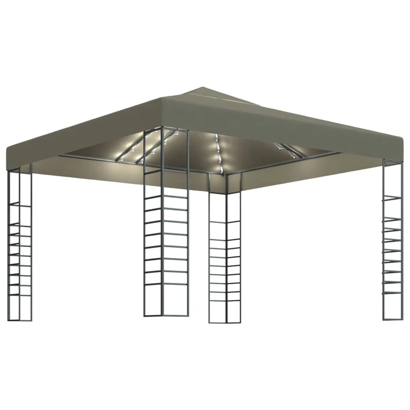 Tuinpaviljoen Met Led-Lichtslinger 3X3 M