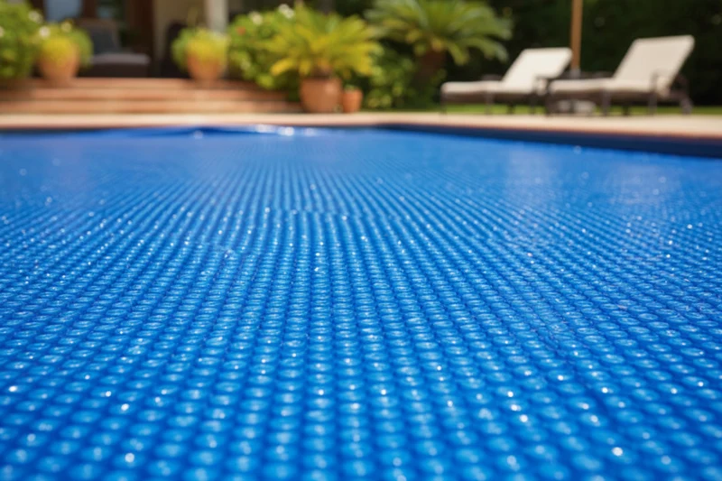 Bâche à bulles Ubbink 400 microns - Couverture piscine bois