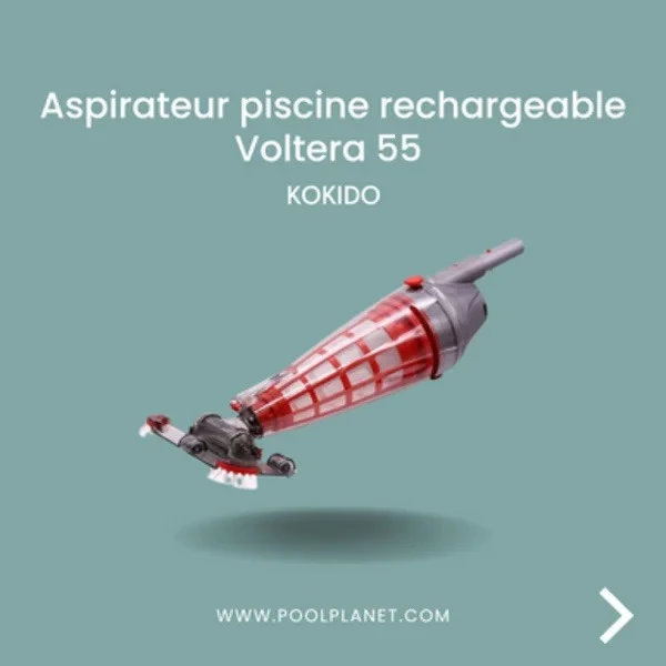 Aspirateur piscine rechargeable TELSA 50 / VOLTERA 55 - KOKIDO