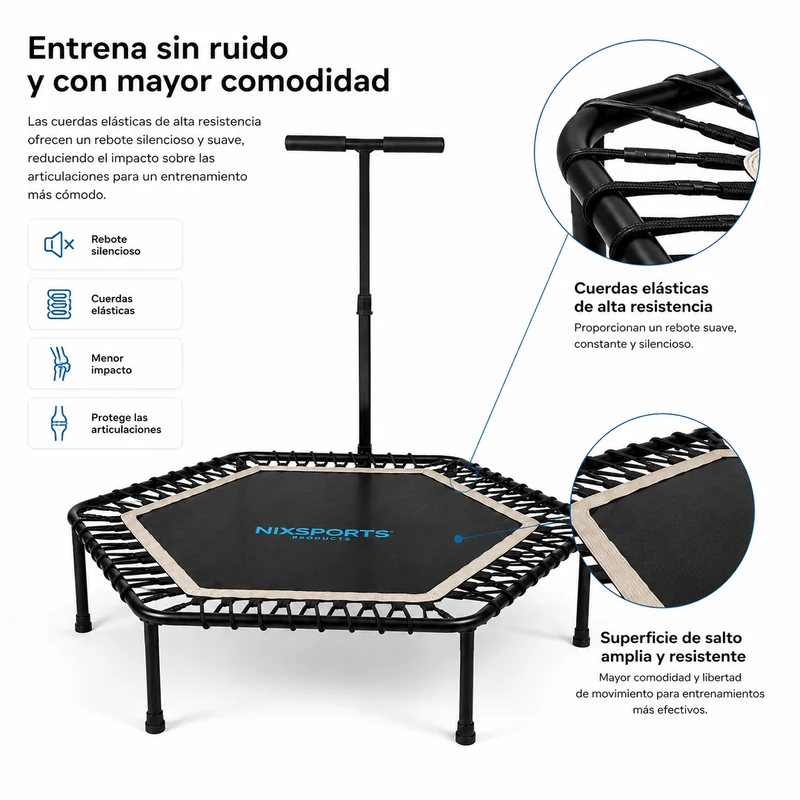 Cama Elástica de Fitness 3 en 1 Plegable