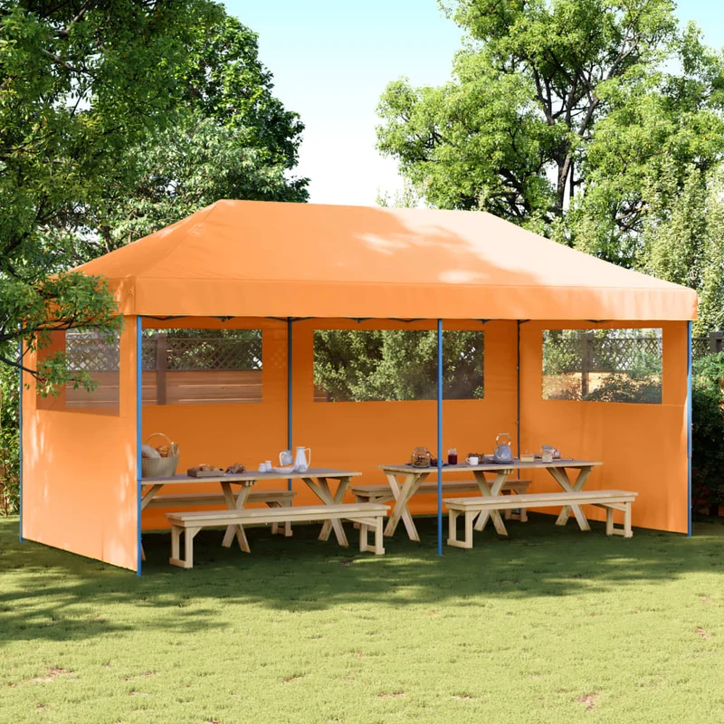 Partytent Met Blauwe Frame Oxford Stof