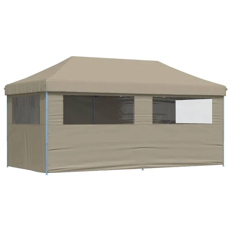 Partytent Pop-Up 580 X 292 X 315 Cm Taupe Oxford Stof