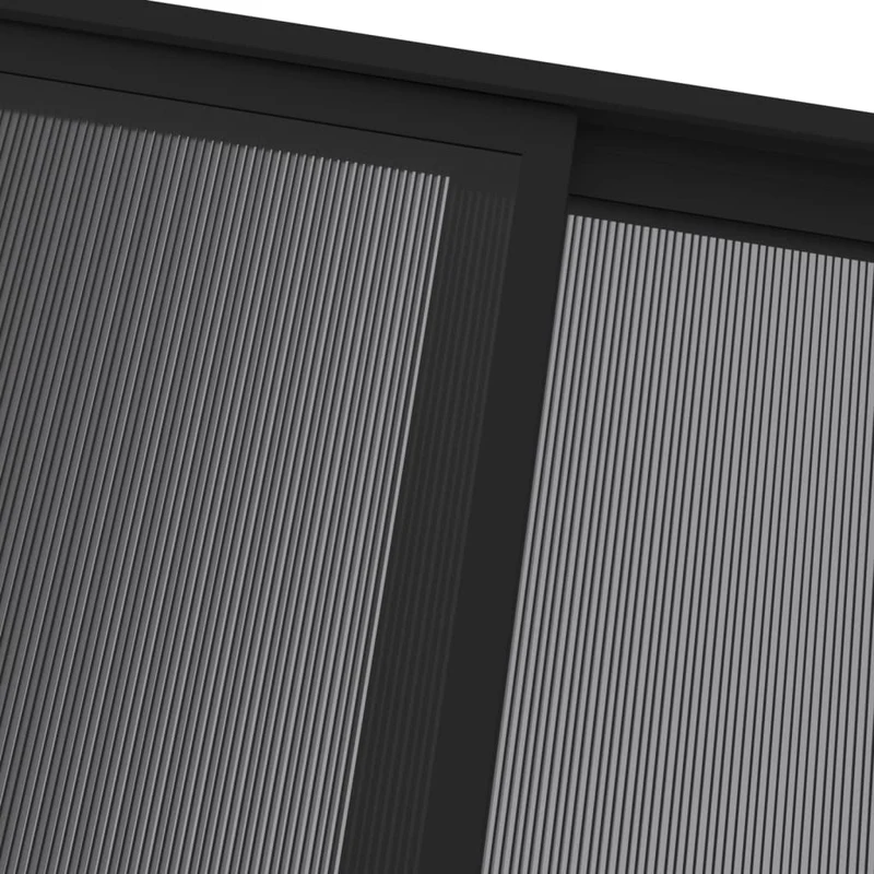 Prieel Met Dak 4X3X2,5 M Aluminium En Staal Antracietkleurig