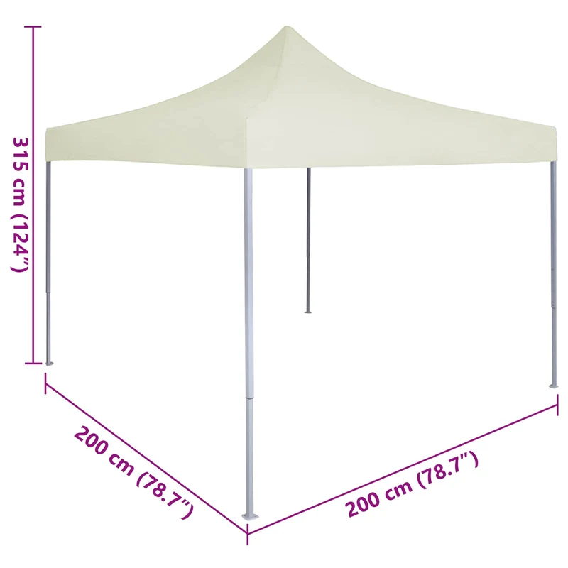 Partytent 200 X 200 X 315 Cm Oxford Stof