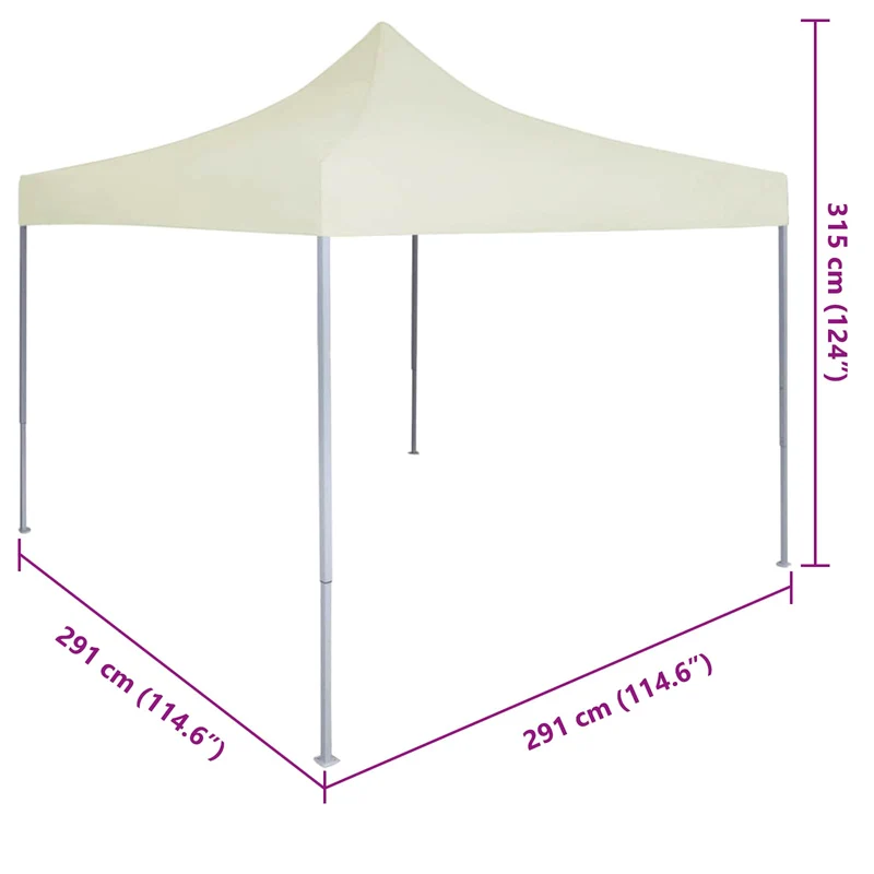 Partytent 291 X 291 X 315 Cm Oxford Stof