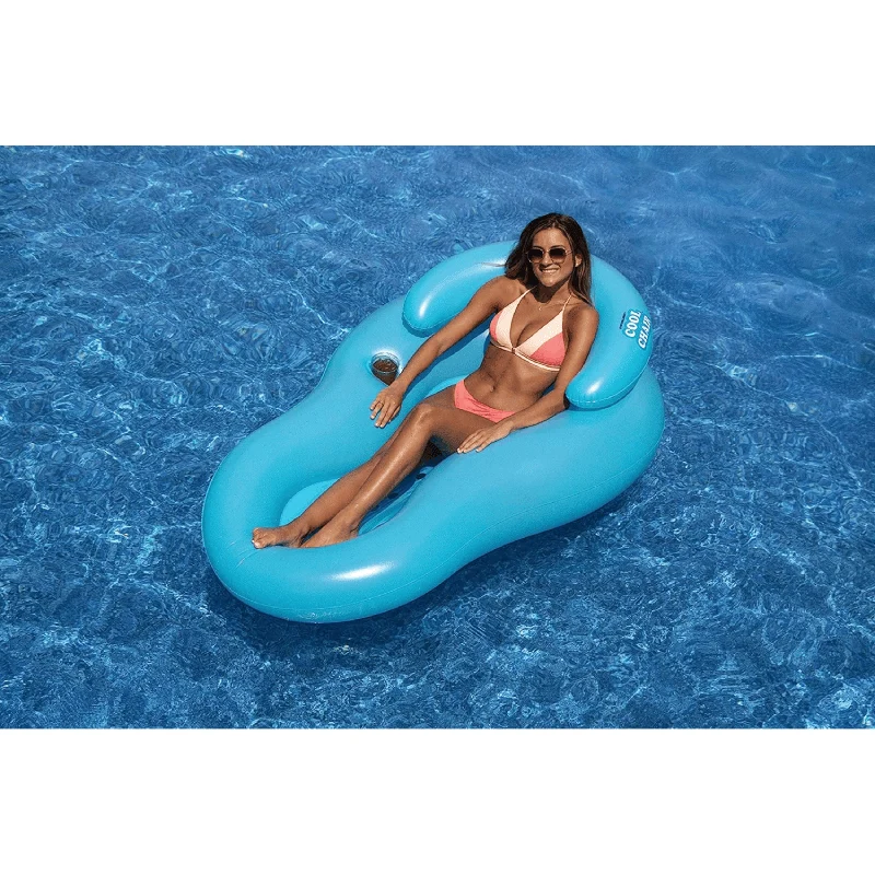 Chaise longue gonflable rafraîchissante