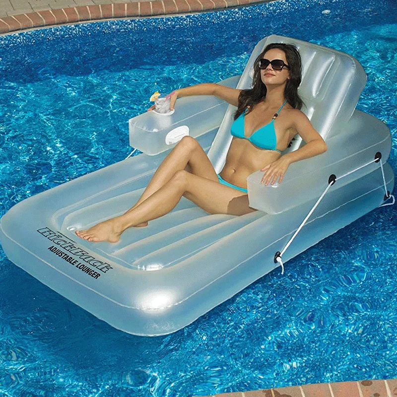 Chaise longue gonflable et réglable Kickback