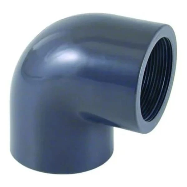 Cepex PVC coude 90° 2 x ½-4" femelle PN10