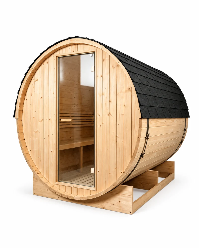 Sauna Barril Exterior Jardín 5-6 Personas