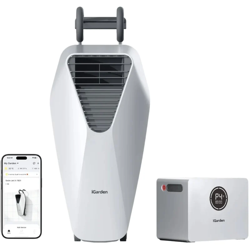 iGarden Swim Jet 10 Horas Máquina de Contracorriente Portátil para Piscina sin Obras
