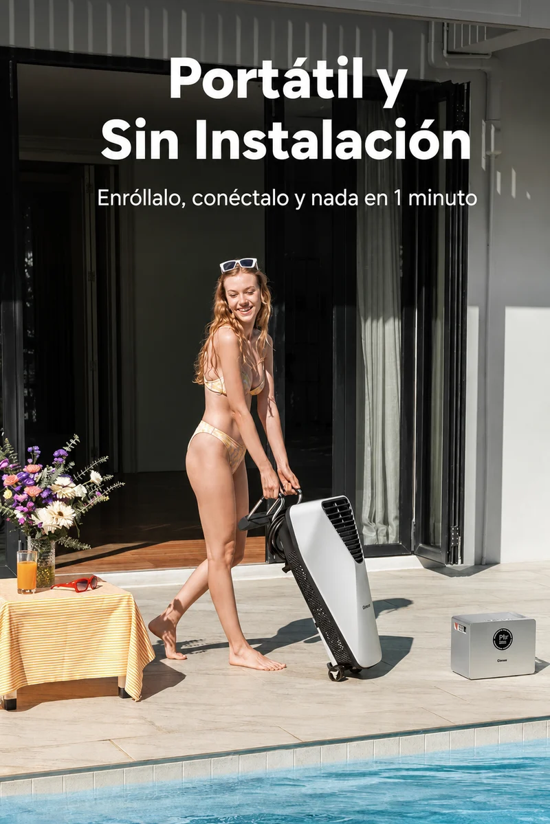 iGarden Swim Jet 10 Horas Máquina de Contracorriente Portátil para Piscina sin Obras
