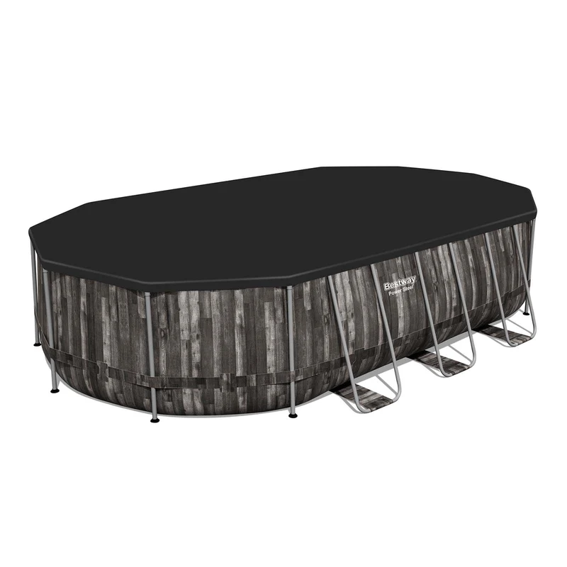 Bestway – Power Steel piscina desmontable ovalada (610 x 366 x 122 cm)