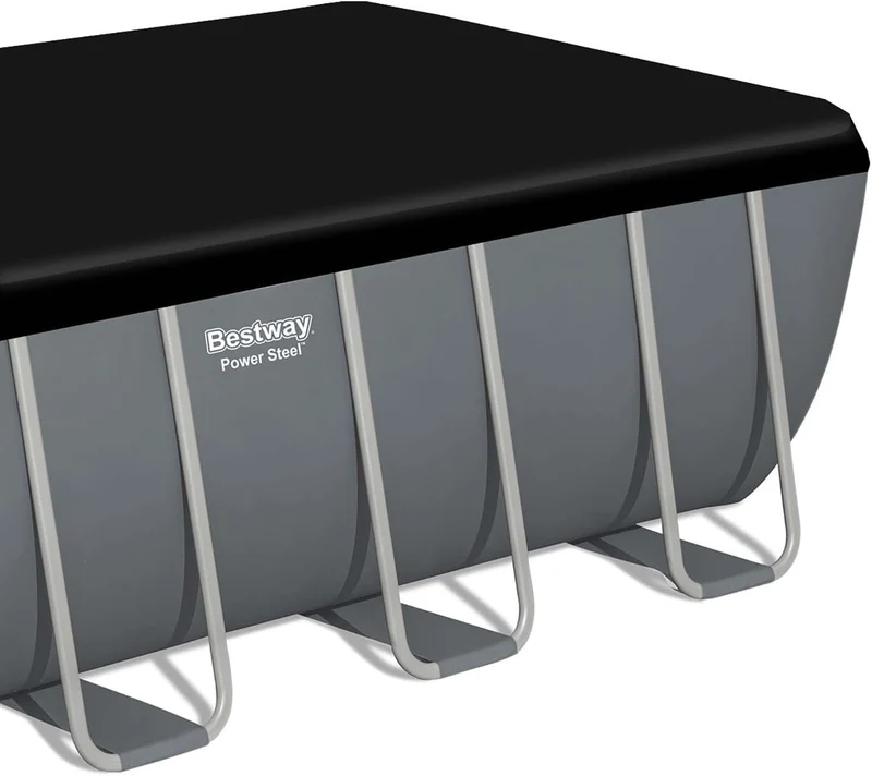 Bestway – Power Steel piscina desmontable rectangular (282 × 196 × 84 cm)