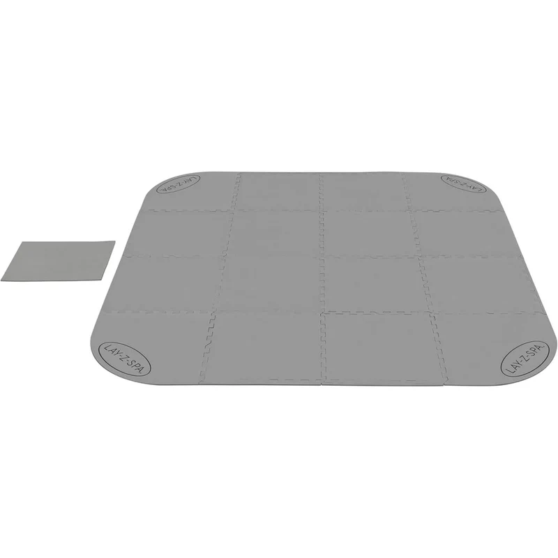 Bestway - Protector de suelo y patio para jacuzzi Lay-Z-Spa 196 x 196 cm gris
