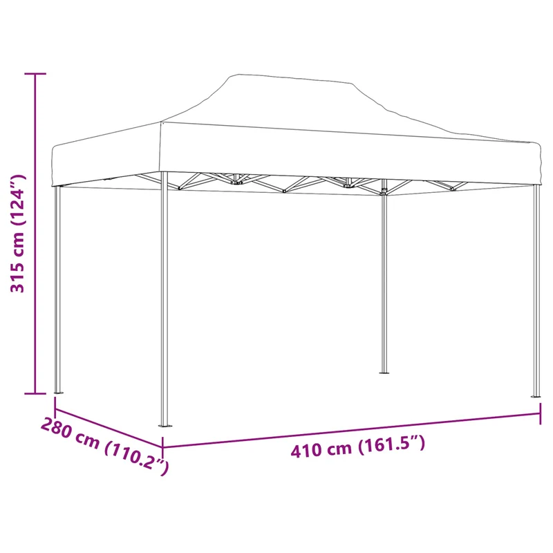 Partytent 280 X 410 X 315 Cm Oxford Stof