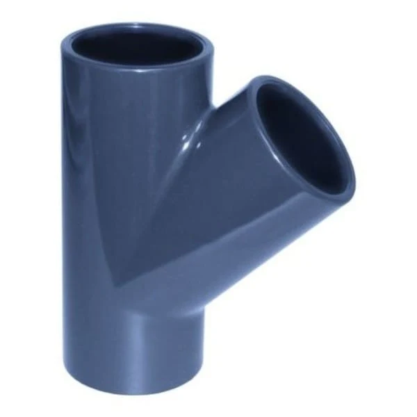 Cepex PVC raccord T 45° Ø50mm-Ø63mm PN10