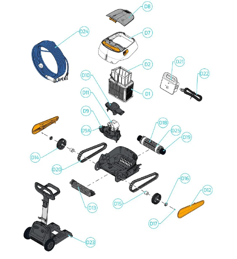ASPIRADOR DOLPHIN HAMMER I CB IOT MAYTRONICS - recambios