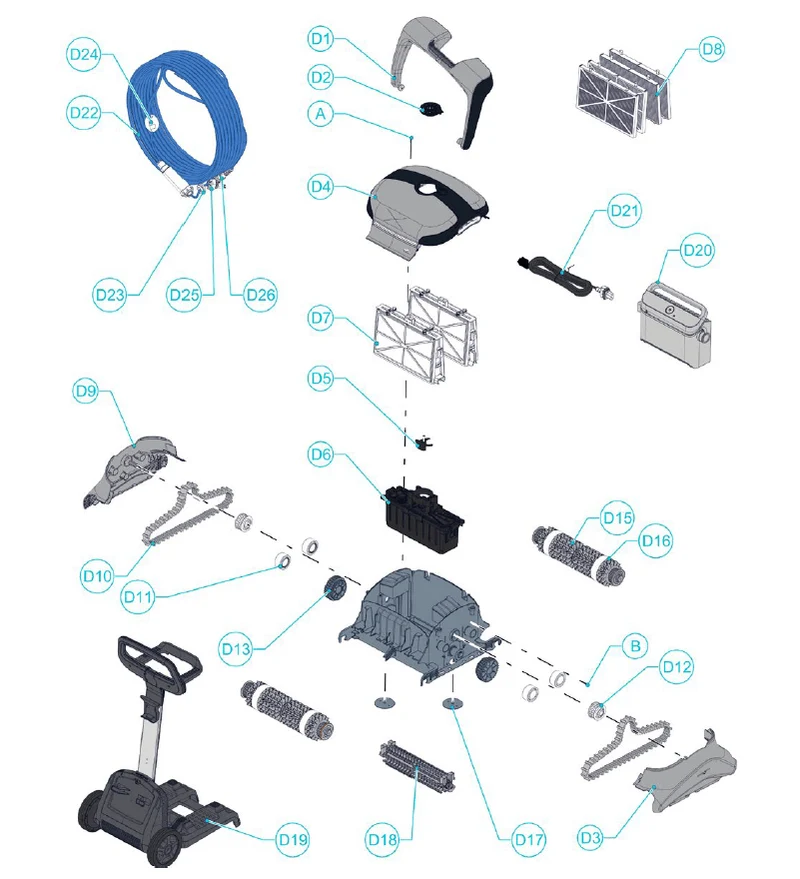 ASPIRADOR DOLPHIN 4 IOT CB MAYTRONICS - recambios