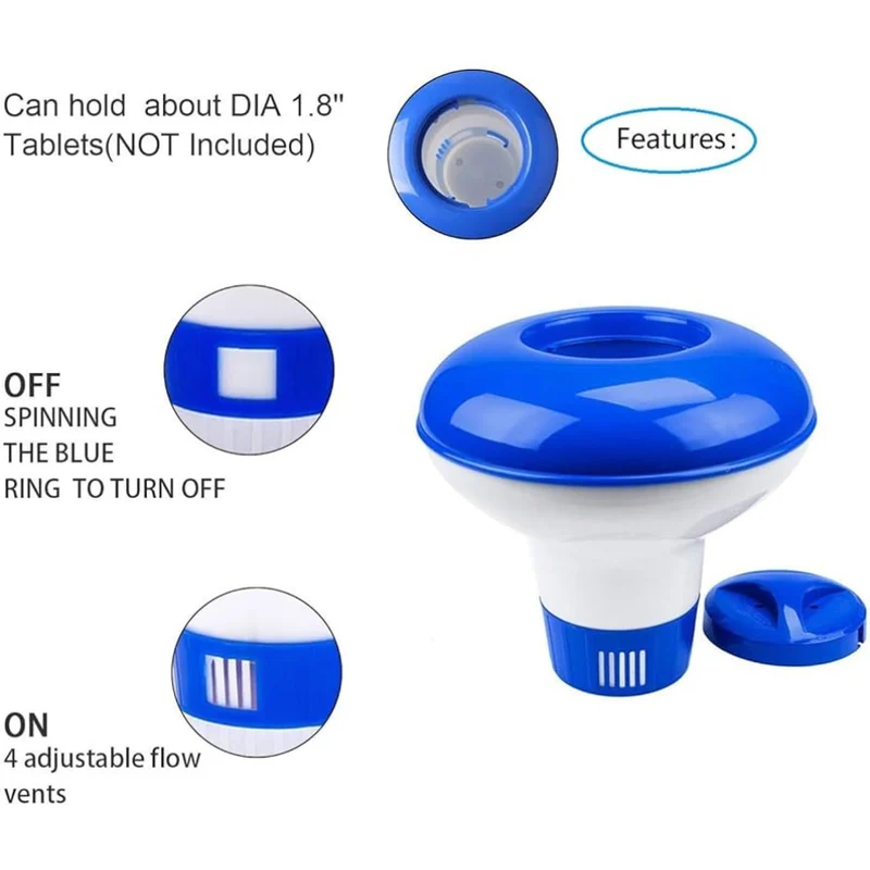 Distributeur de chlore flottant pour spa de 5 pouces