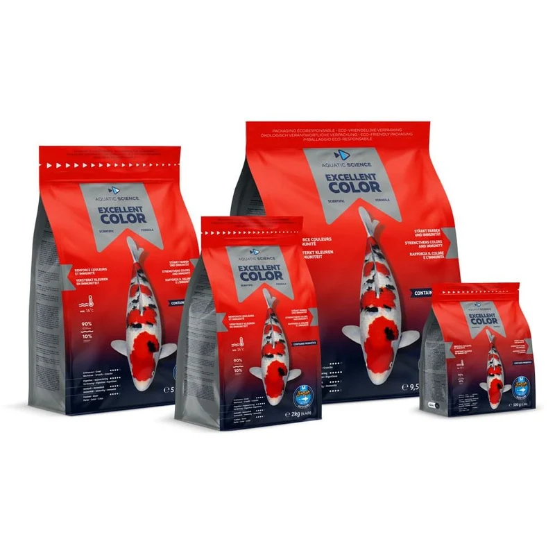 Aquatic Science Excellent Color Small 2kg - Nourriture Premium pour carpes koïs qui renforcent les couleurs