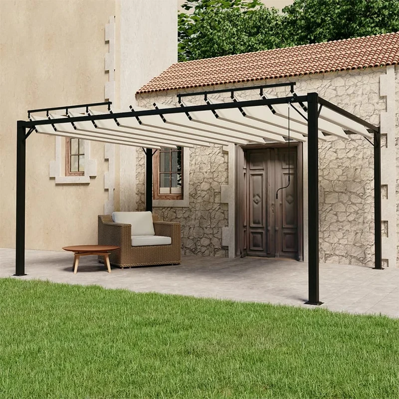 Gazebo Met Louvrezend Dak 3 X 4 X 2,14 M