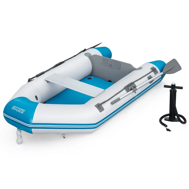 Bestway – Barca hinchable Hydro-Force Caspian Boat Set (230 × 130 × 33 cm)