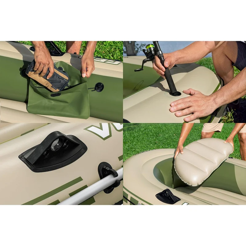 Bestway – Barca hinchable Voyager X3 Raft Set (294 × 137 cm)