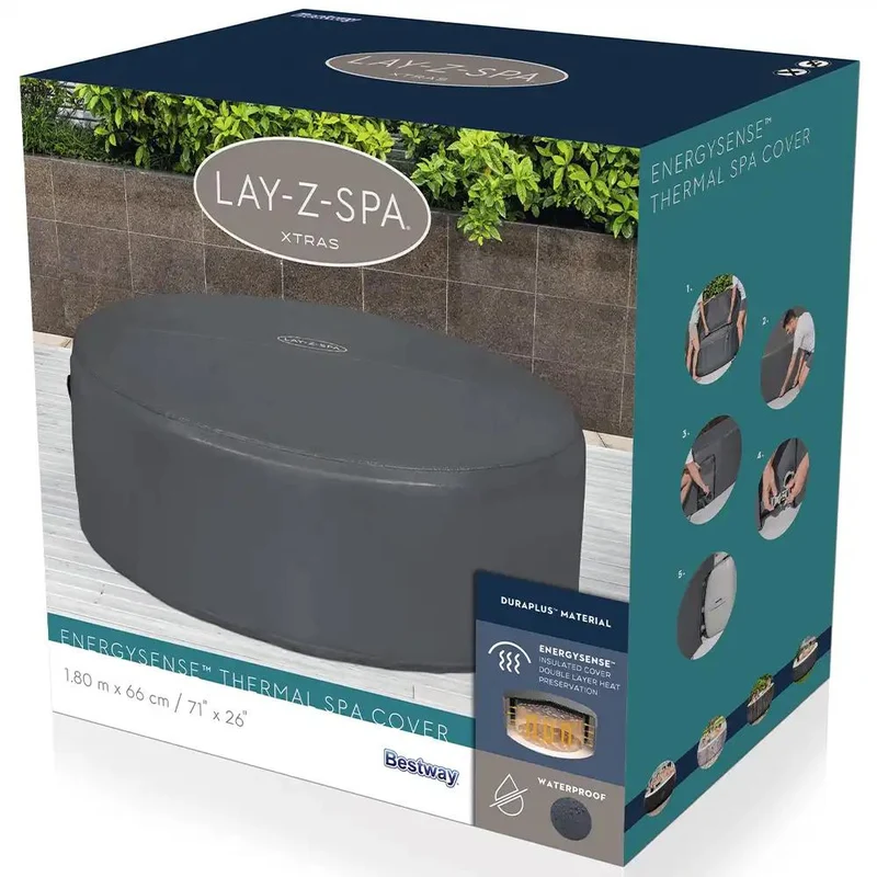 Bestway - Funda protectora para spa Lay-Z-Spa circular