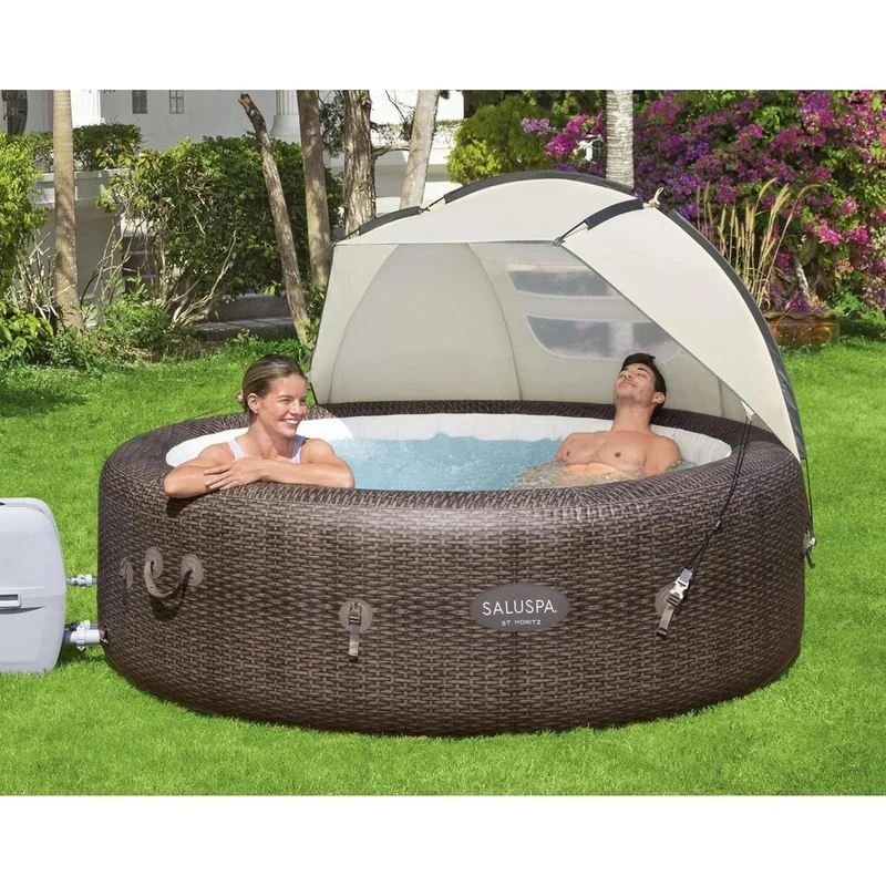 Bestway - Toldo SaluSpa con protección UV resistente al viento para jacuzzis redondos