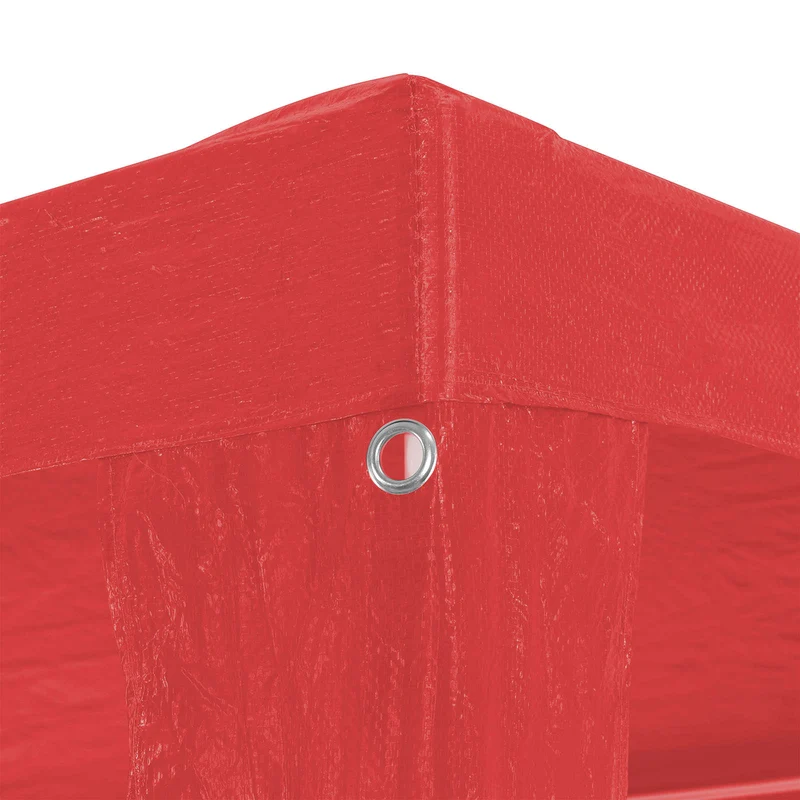 Partytent Rood 900 X 300 X 255 Cm Pe En Staal