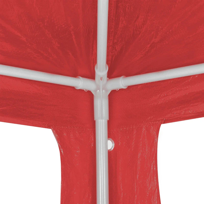 Partytent Rood 1200 X 300 X 255 Cm Pe En Staal