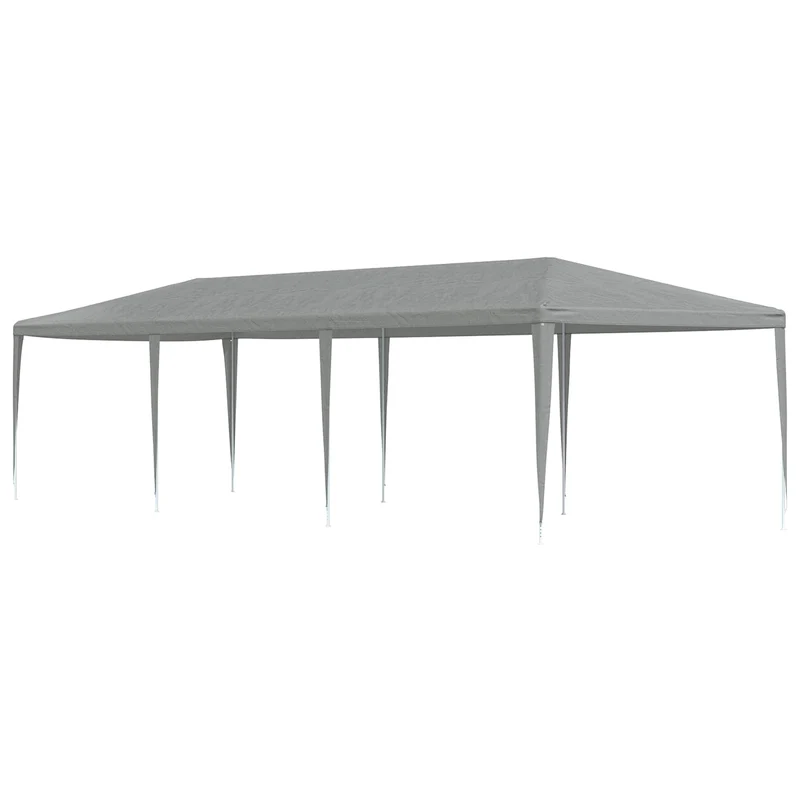 Partytent Lichtgrijs 900 X 300 X 255 Cm Pe En Staal
