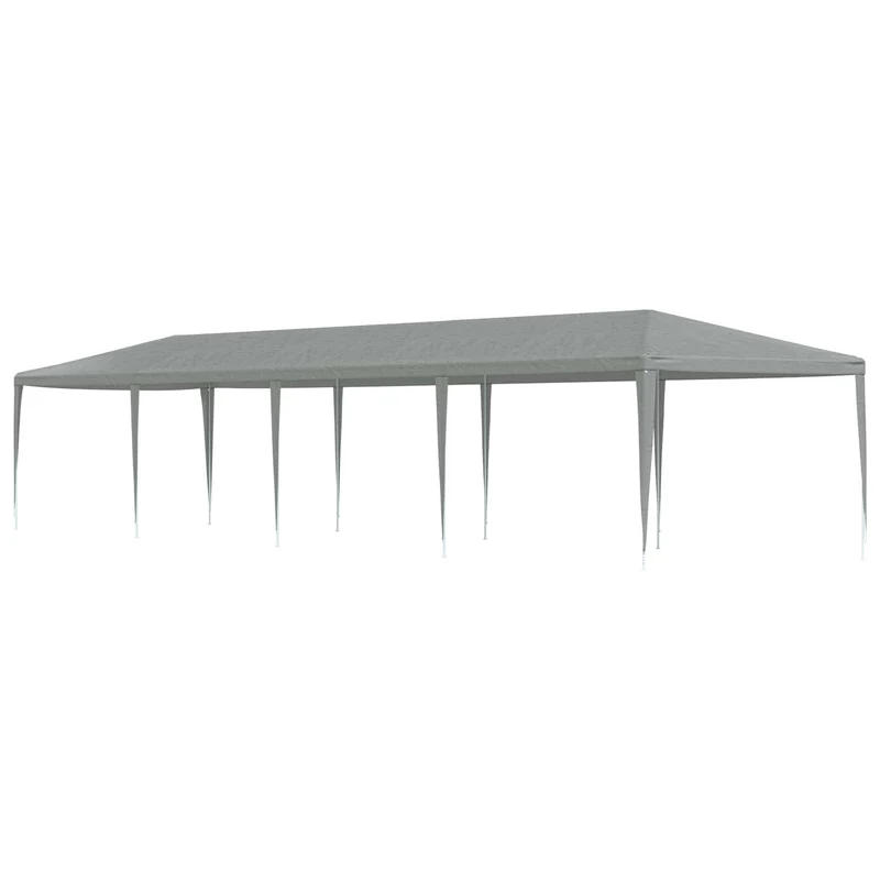 Partytent Lichtgrijs 1200 X 300 X 255 Cm Pe En Staal