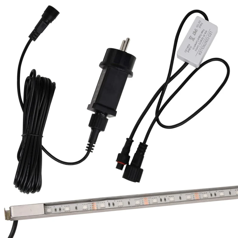 Watervaloverlaat Met Rgb Led's 108 Cm Roestvrij Staal