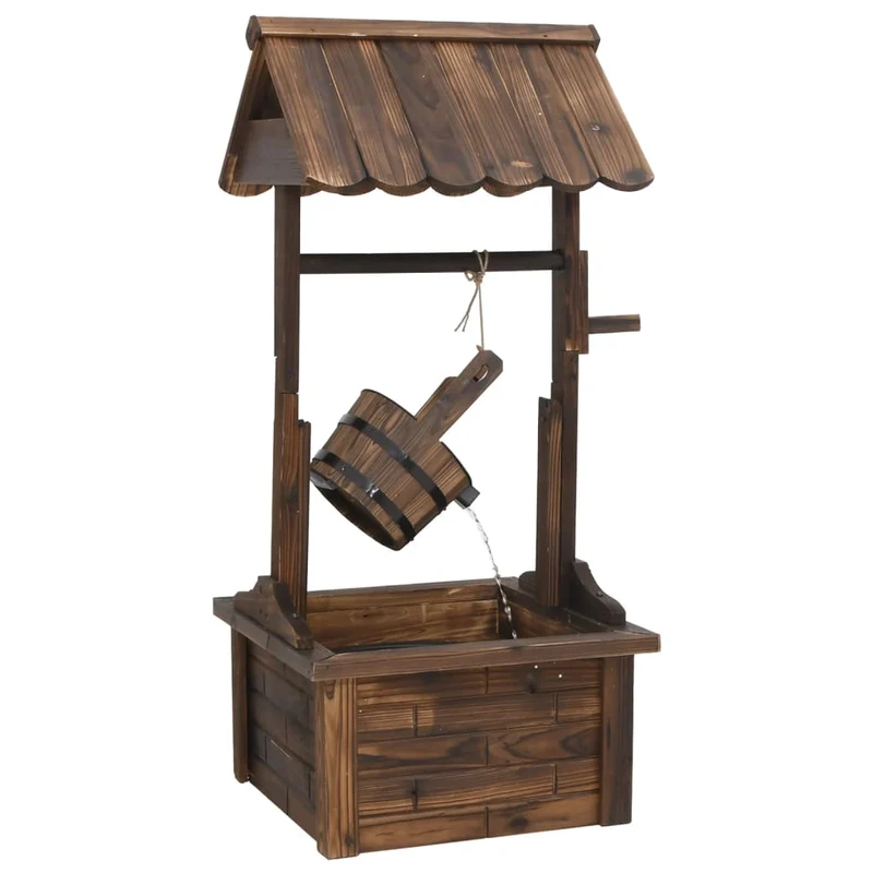 Wensfontein Met Pomp 57X50X112 Cm Massief Vurenhout