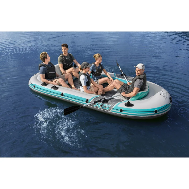 Bestway – Barca hinchable Adventure Elite X5 Raft Set (364 × 166 cm)