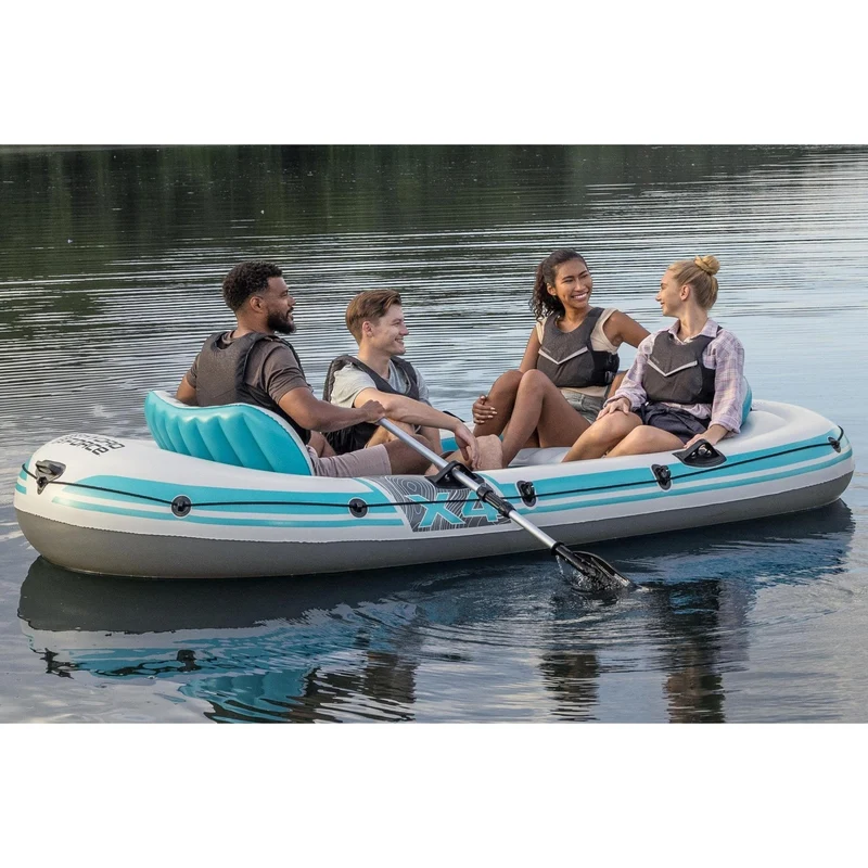 Bestway – Barca hinchable Hydro-Force Adventure Elite X4 Raft Set (315 × 165 cm)