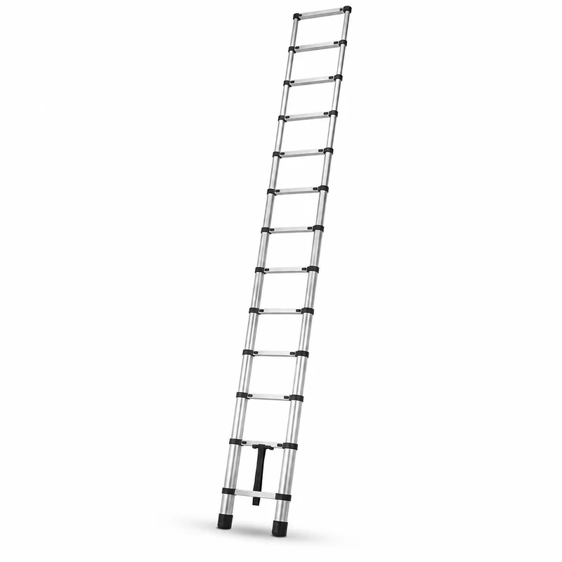 Escalera Telescópica Plegable De Aluminio 4,4 M Antideslizante